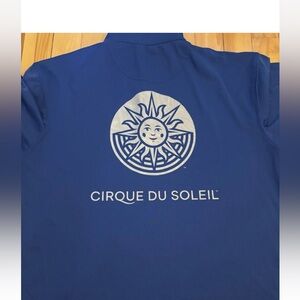 Cirque du Soleil Blue Polo Shirt staff only tour med